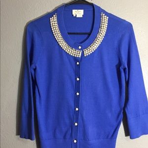Kate spade blue sweater cardigan